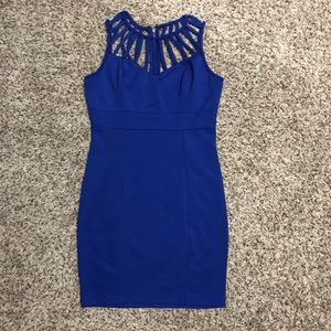 Agaci strappy neck sleeveless mini dress